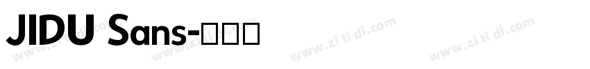 JIDU Sans字体转换